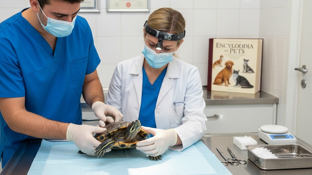 Salud y cuidado preventivo en tortugas de orejas rojas