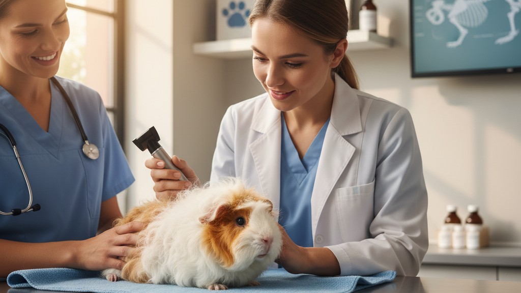 Cuidados de salud y prevención en cobayas Texel