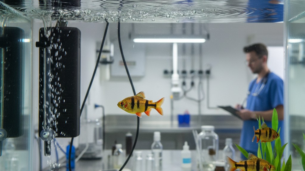 Salud y prevención para un Barbo tigre fuerte