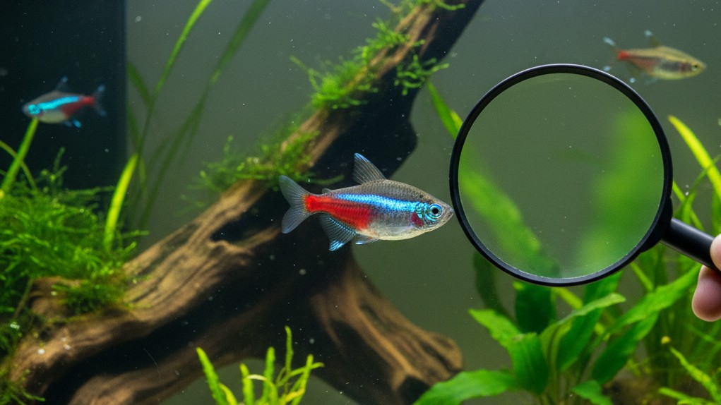 Cuidados de salud y prevención para el neón cardenal