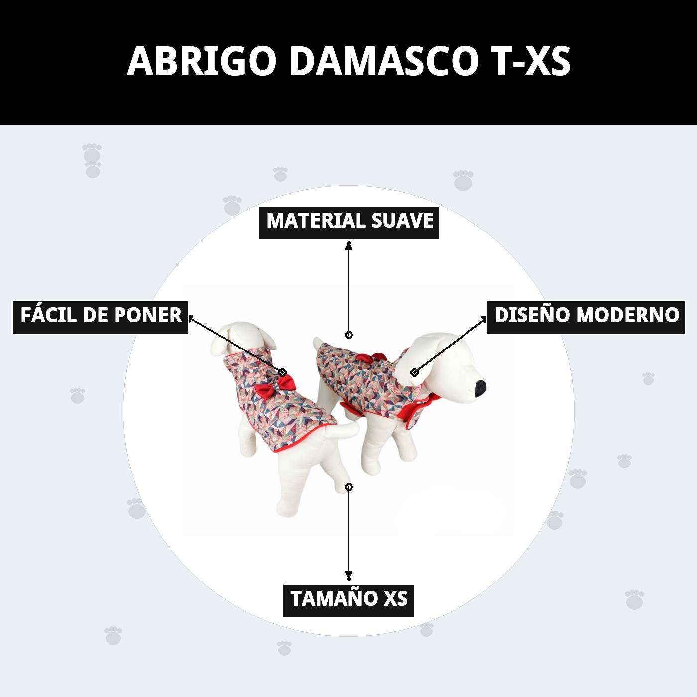 ABRIGO DAMASCO T-XS