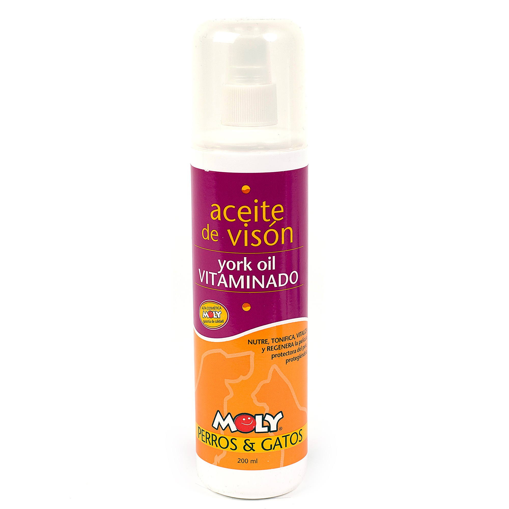 Aceite de Visón York Oil Moly 200 ml | Nutrición Intensiva y Brillo para Pelos Largos y Delicados