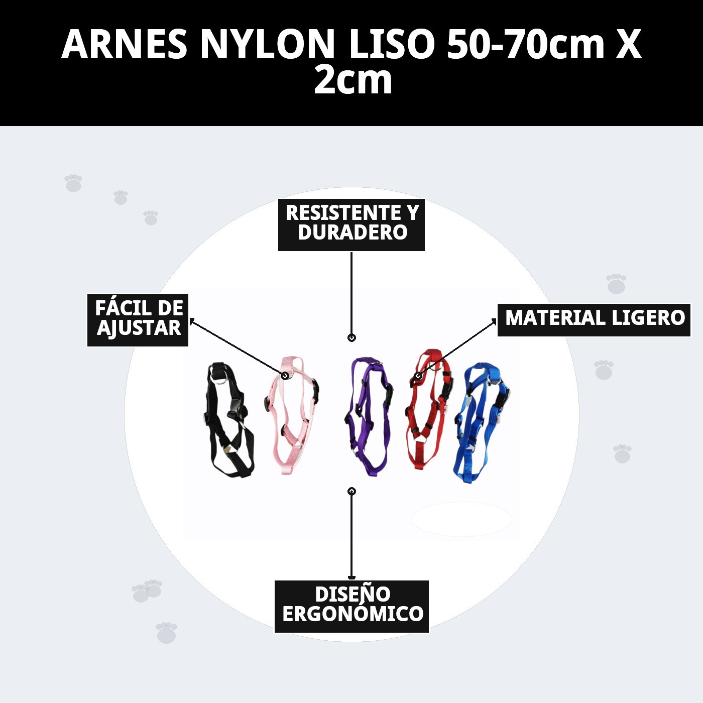 ARNES NYLON LISO 50-70cm X 2cm