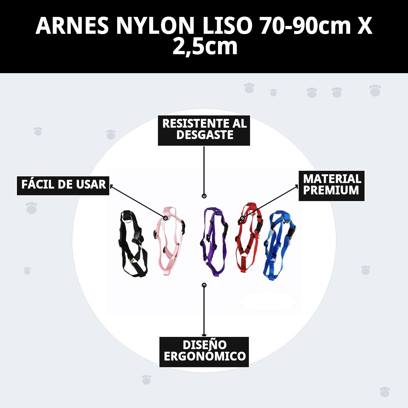 ARNES NYLON LISO 70-90cm X 2,5cm