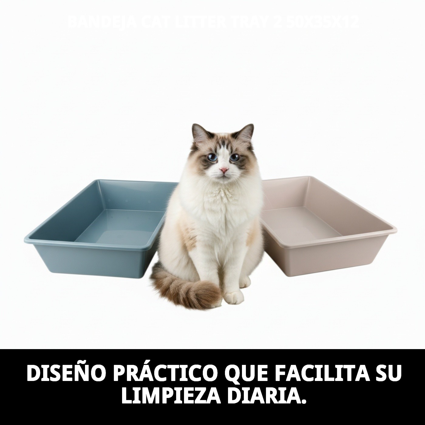 BANDEJA CAT LITTER TRAY 2 50X35X12