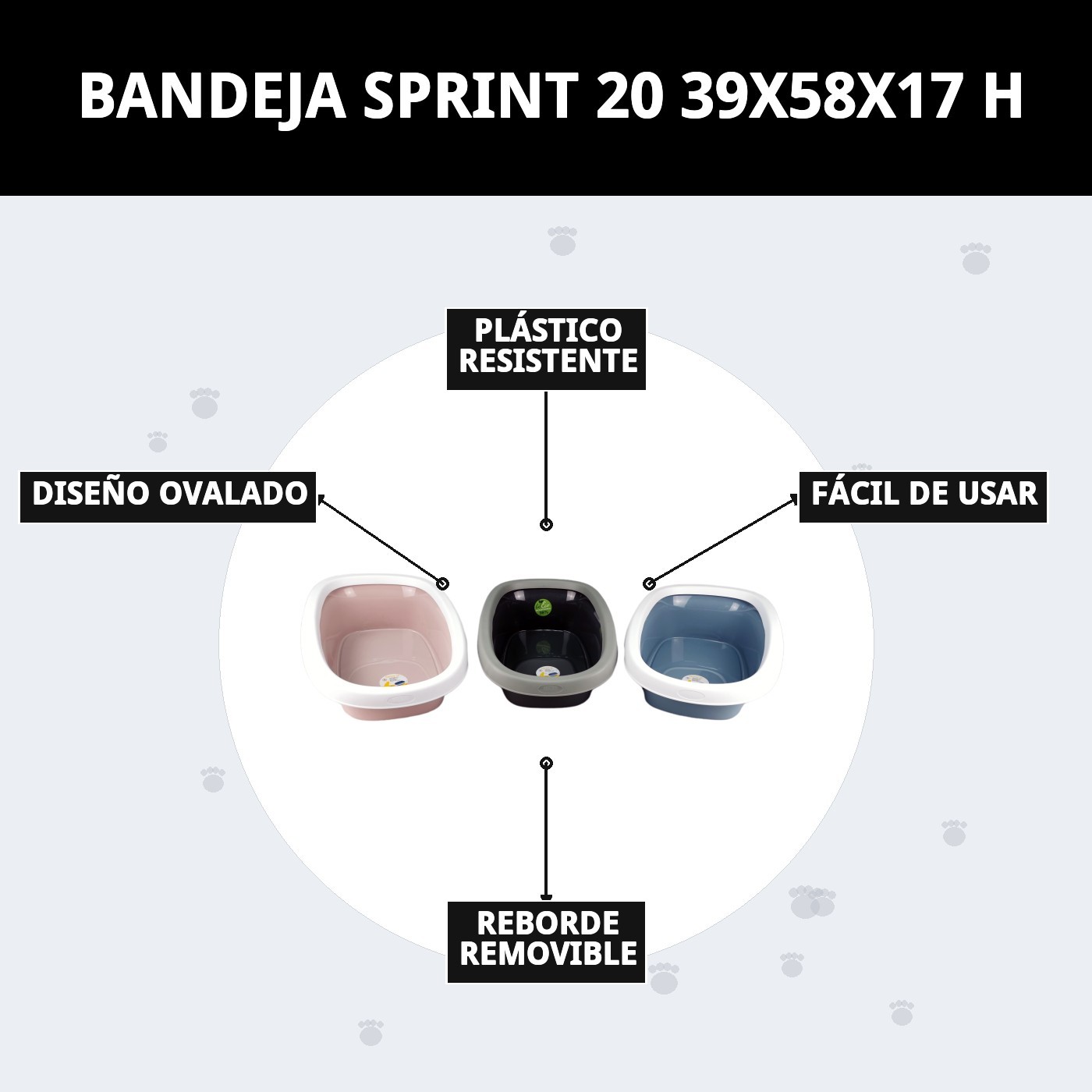 BANDEJA SPRINT 20 39X58X17 H