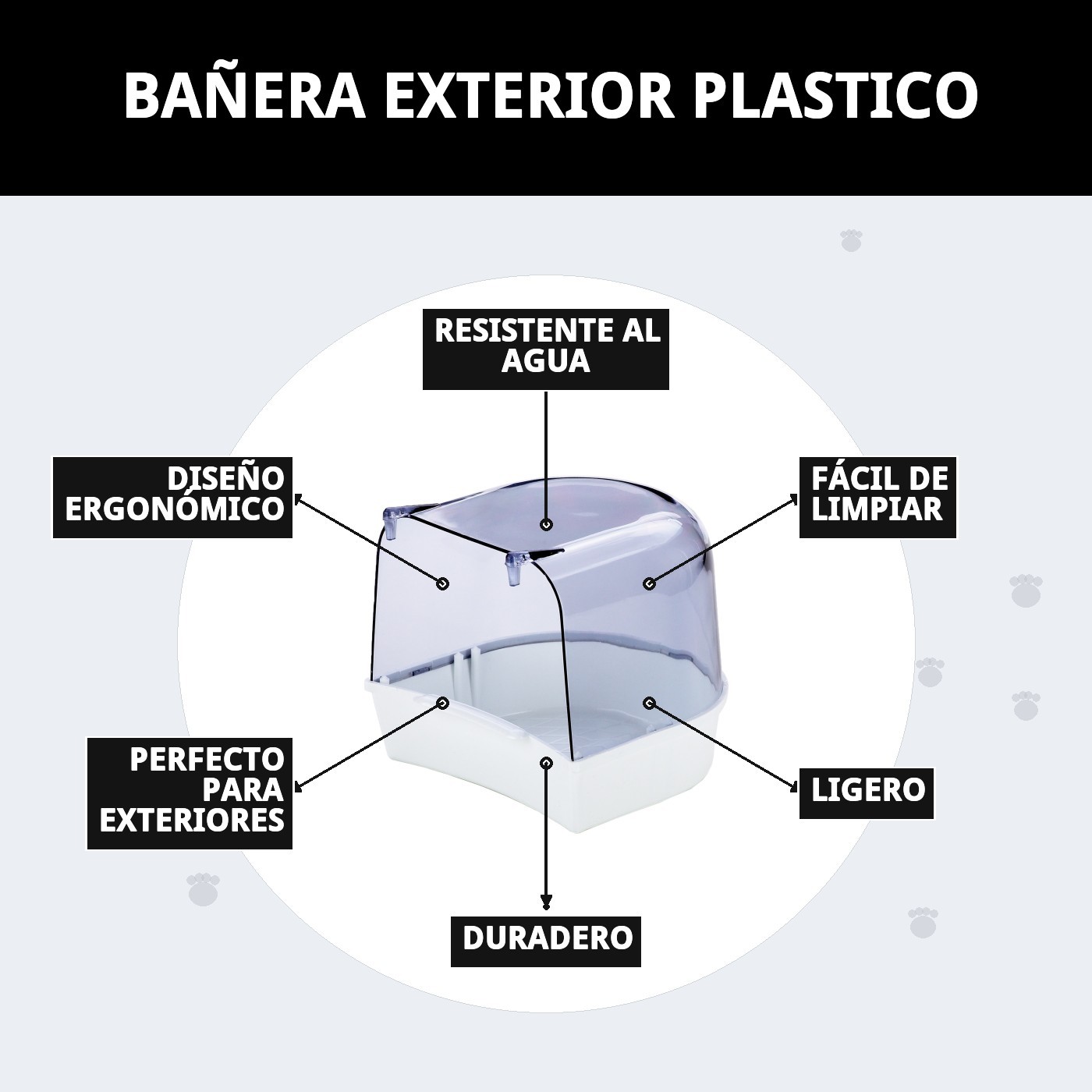 BAÑERA EXTERIOR PLASTICO