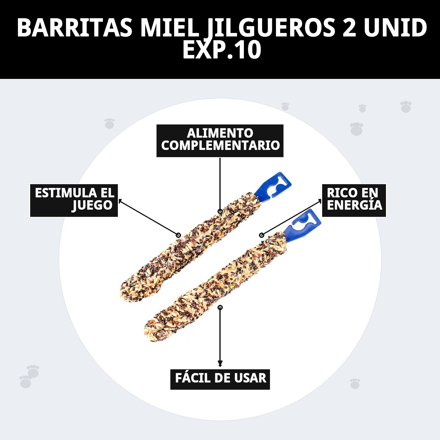 BARRITAS MIEL JILGUEROS 2 UNID EXP.10