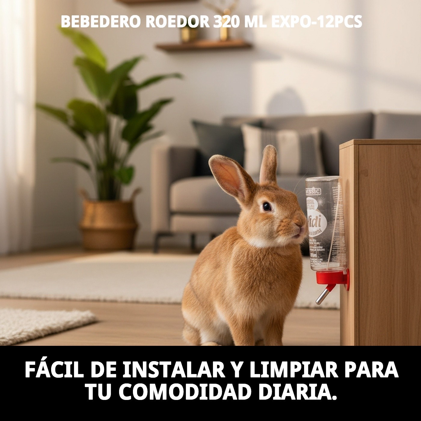 BEBEDERO ROEDOR 320 ml EXPO-12PCS