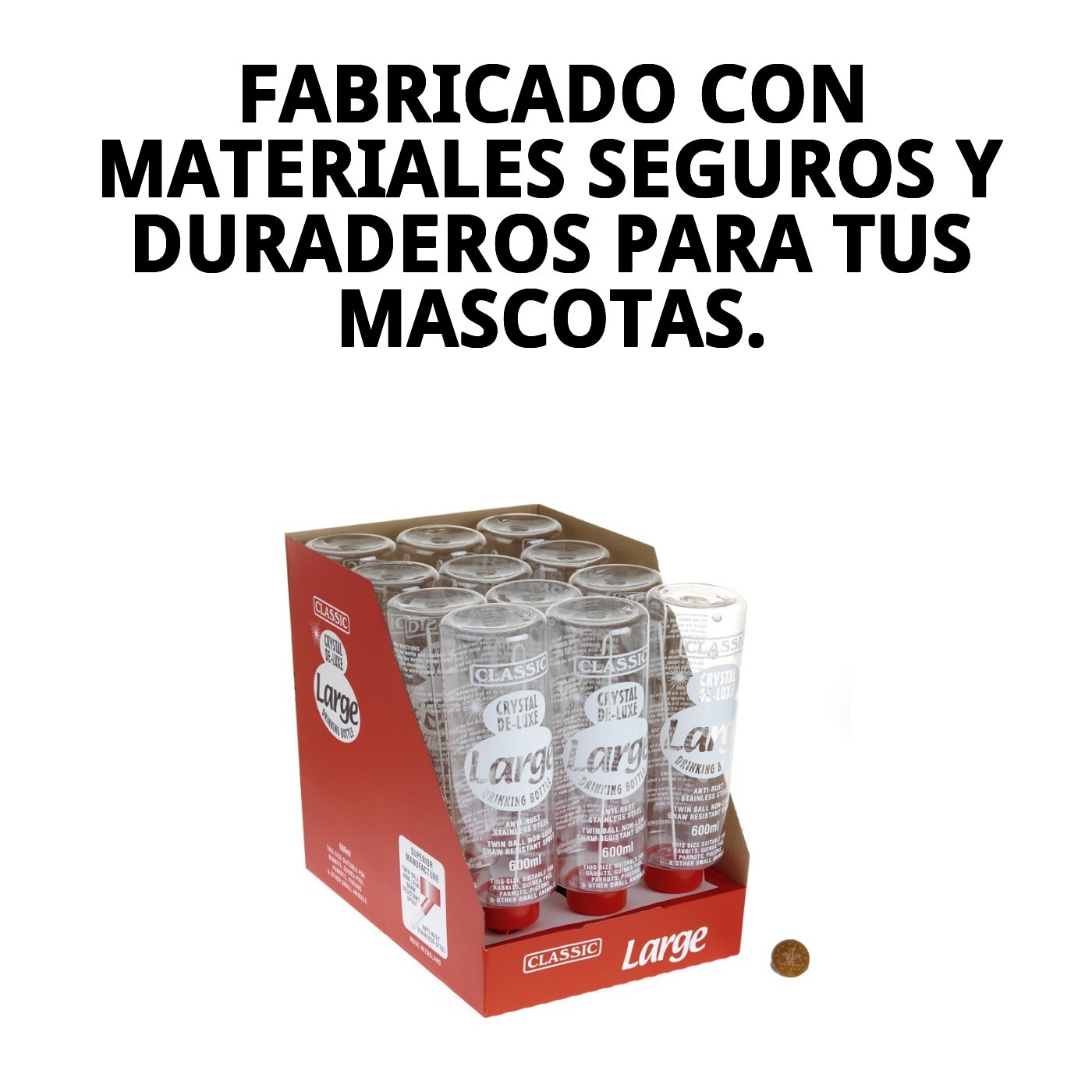 BEBEDERO ROEDOR 600 ml EXPO-12PCS