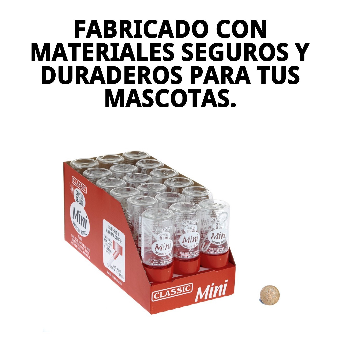 BEBEDERO ROEDOR 75ML  EXPO-18PCS