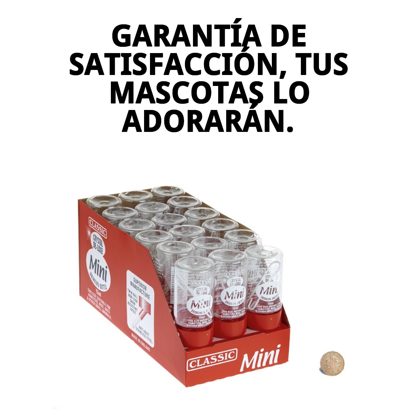 BEBEDERO ROEDOR 75ML  EXPO-18PCS