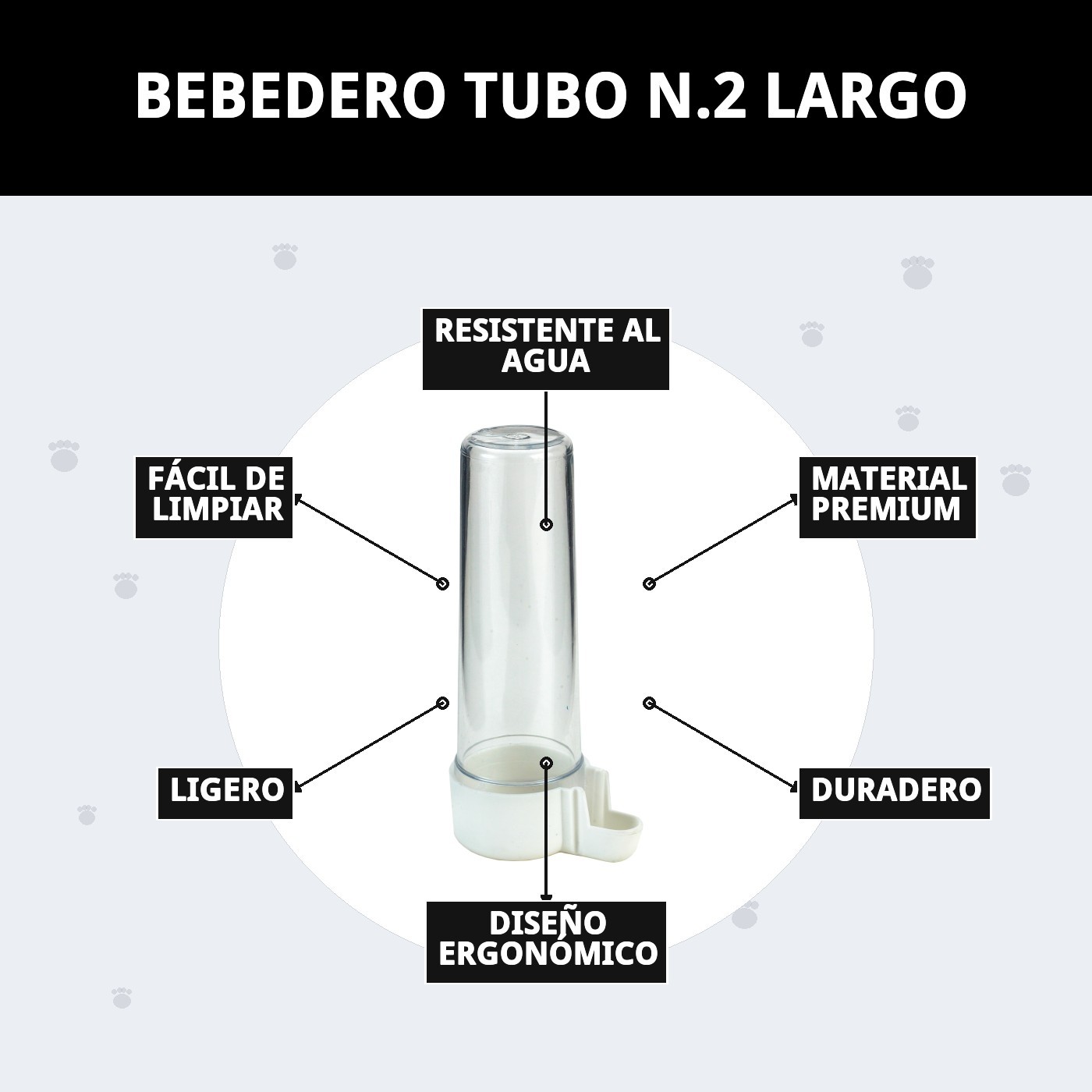 BEBEDERO TUBO  N.2 LARGO