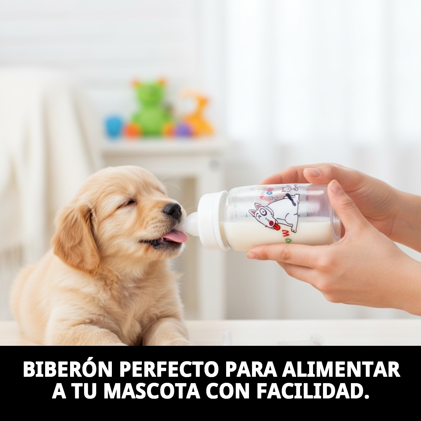 Biberón para Cachorros con Kit de Limpieza | Alimentación Segura y Práctica – Moly