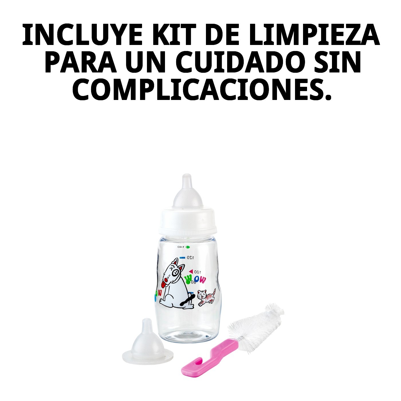 Biberón para Cachorros con Kit de Limpieza | Alimentación Segura y Práctica – Moly