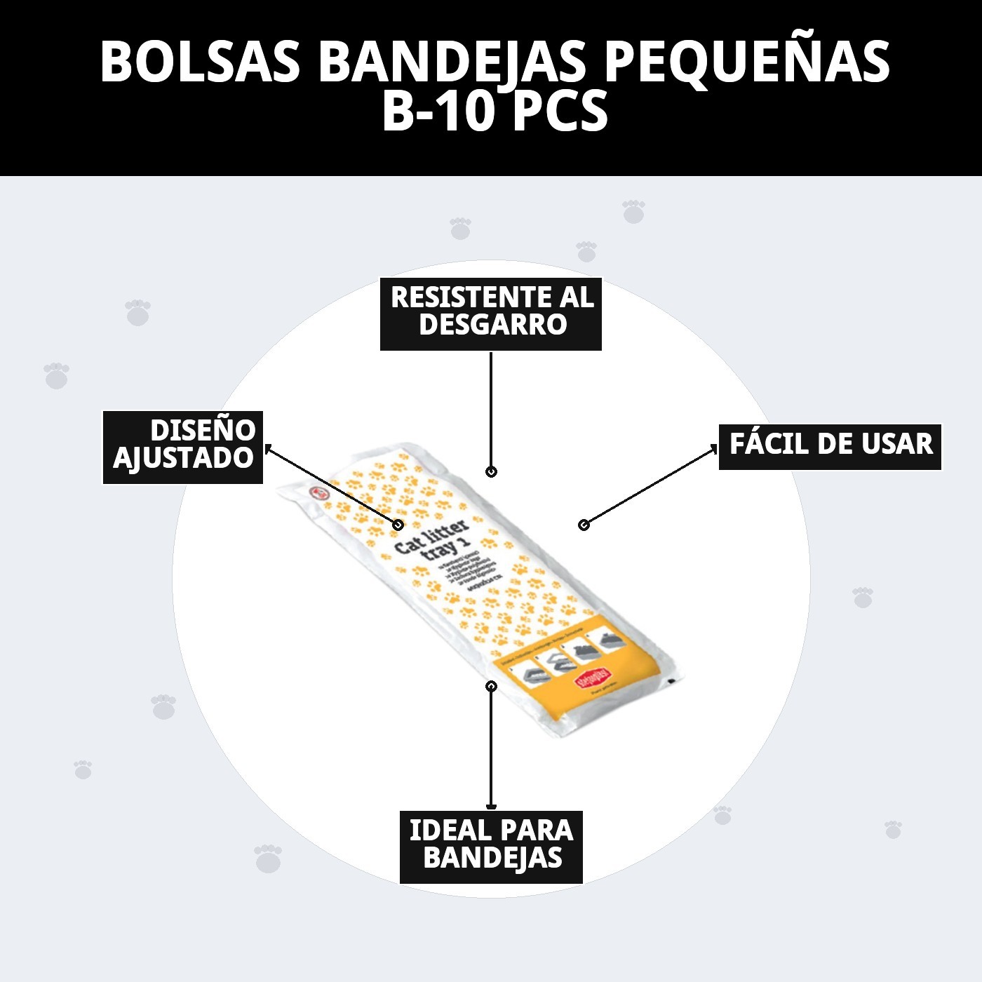 BOLSAS BANDEJAS PEQUEÑAS B-10 PCS