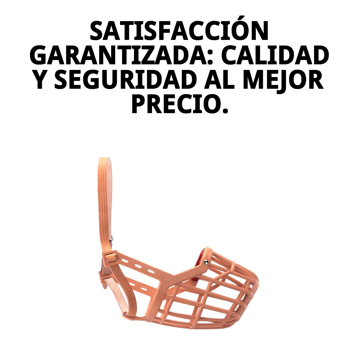 BOZAL CESTA CUERO Y PLASTIC N.3