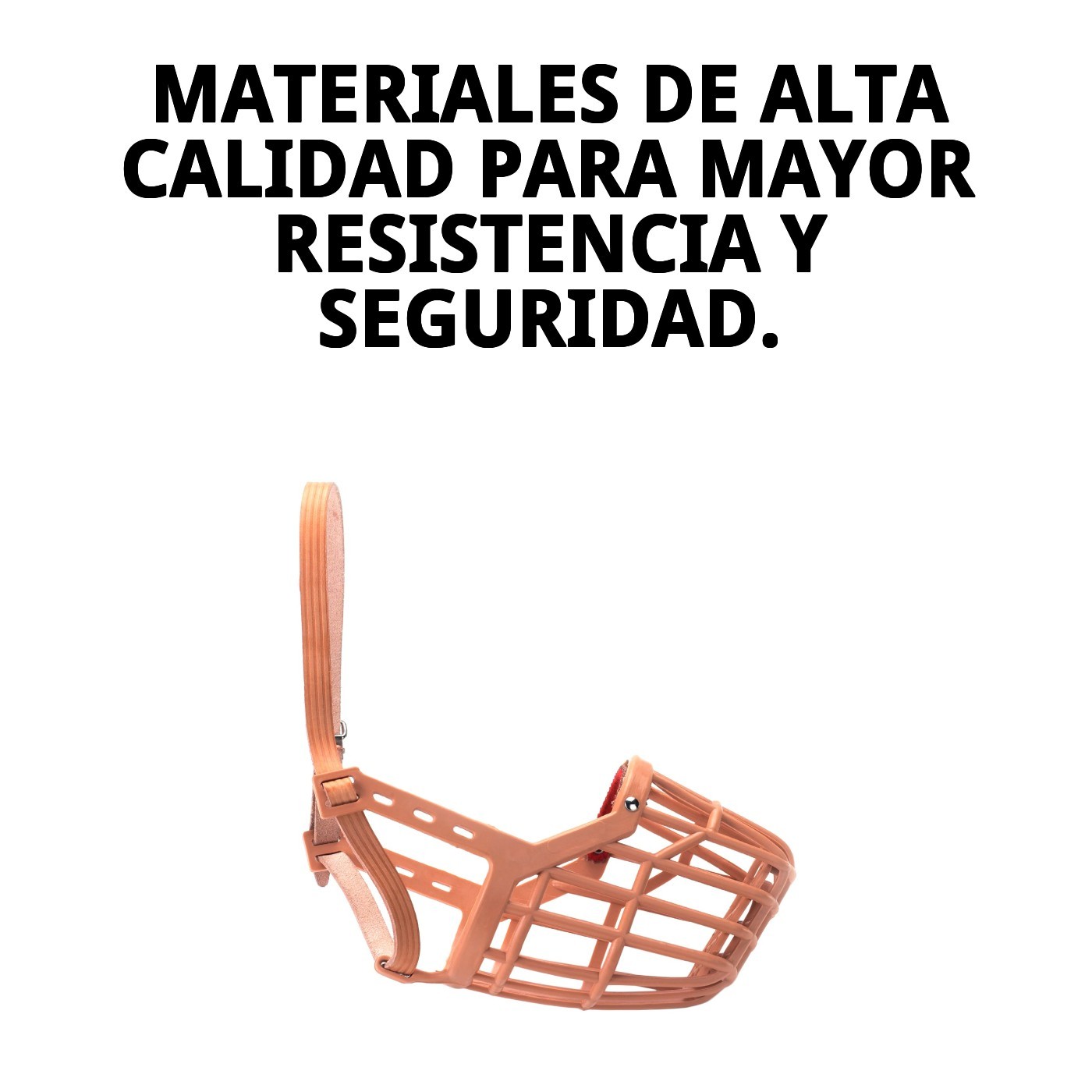 BOZAL CESTA CUERO Y PLASTIC N10