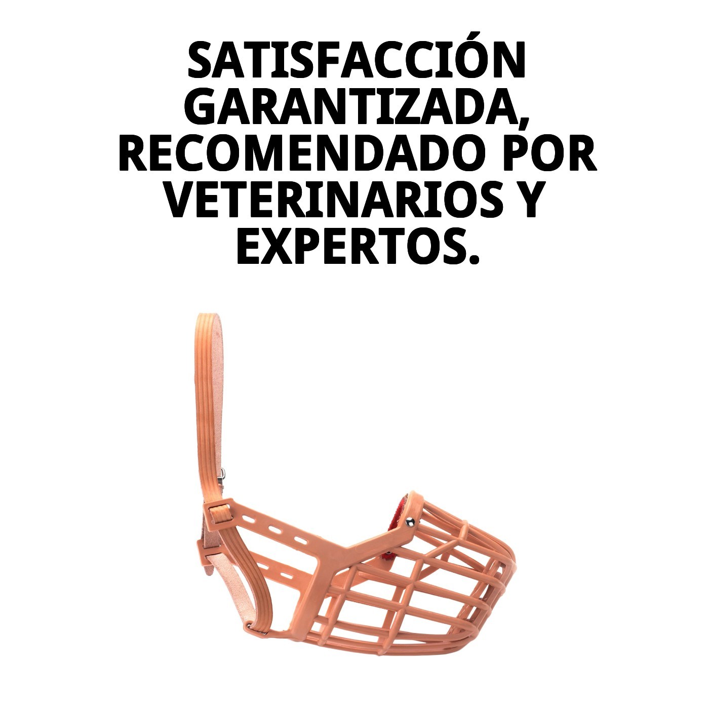 BOZAL CESTA CUERO Y PLASTIC N10