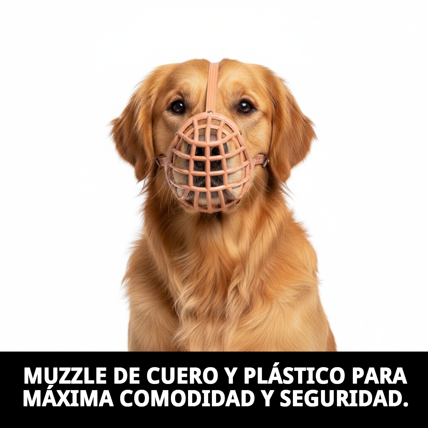 BOZAL CESTA CUERO Y PLASTIC N7