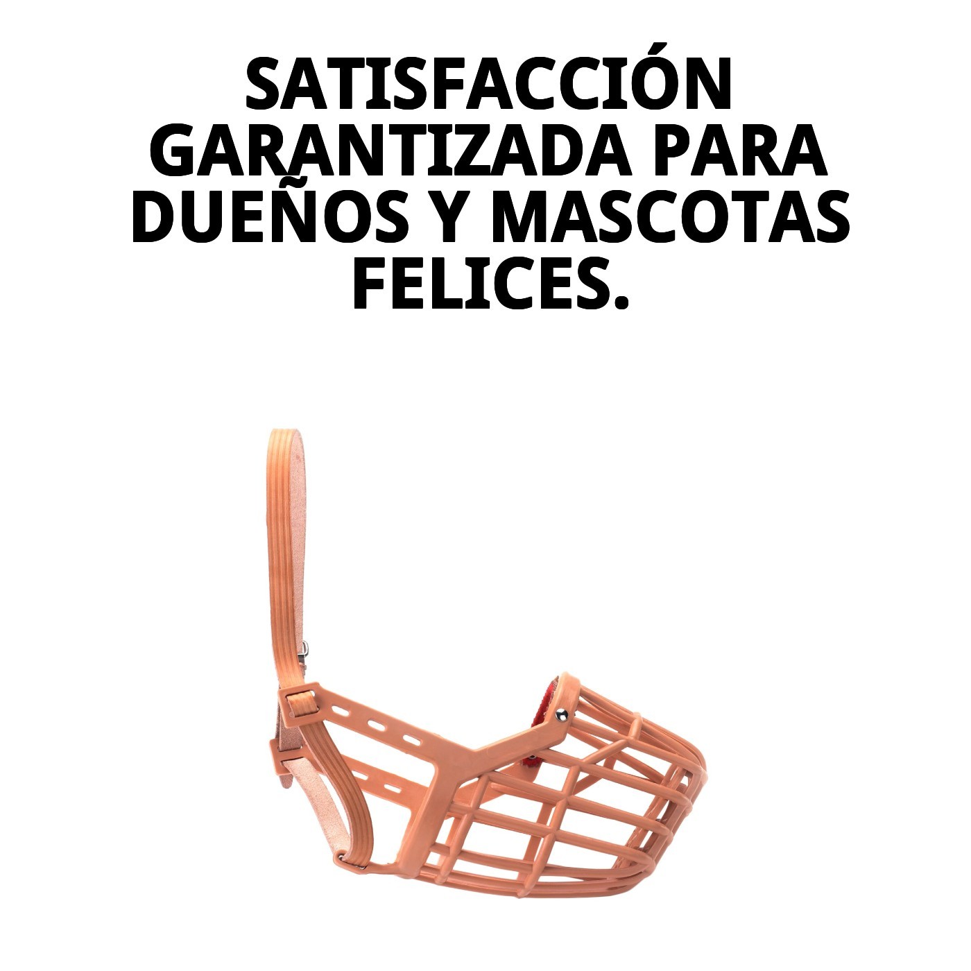 BOZAL CESTA CUERO Y PLASTIC N7