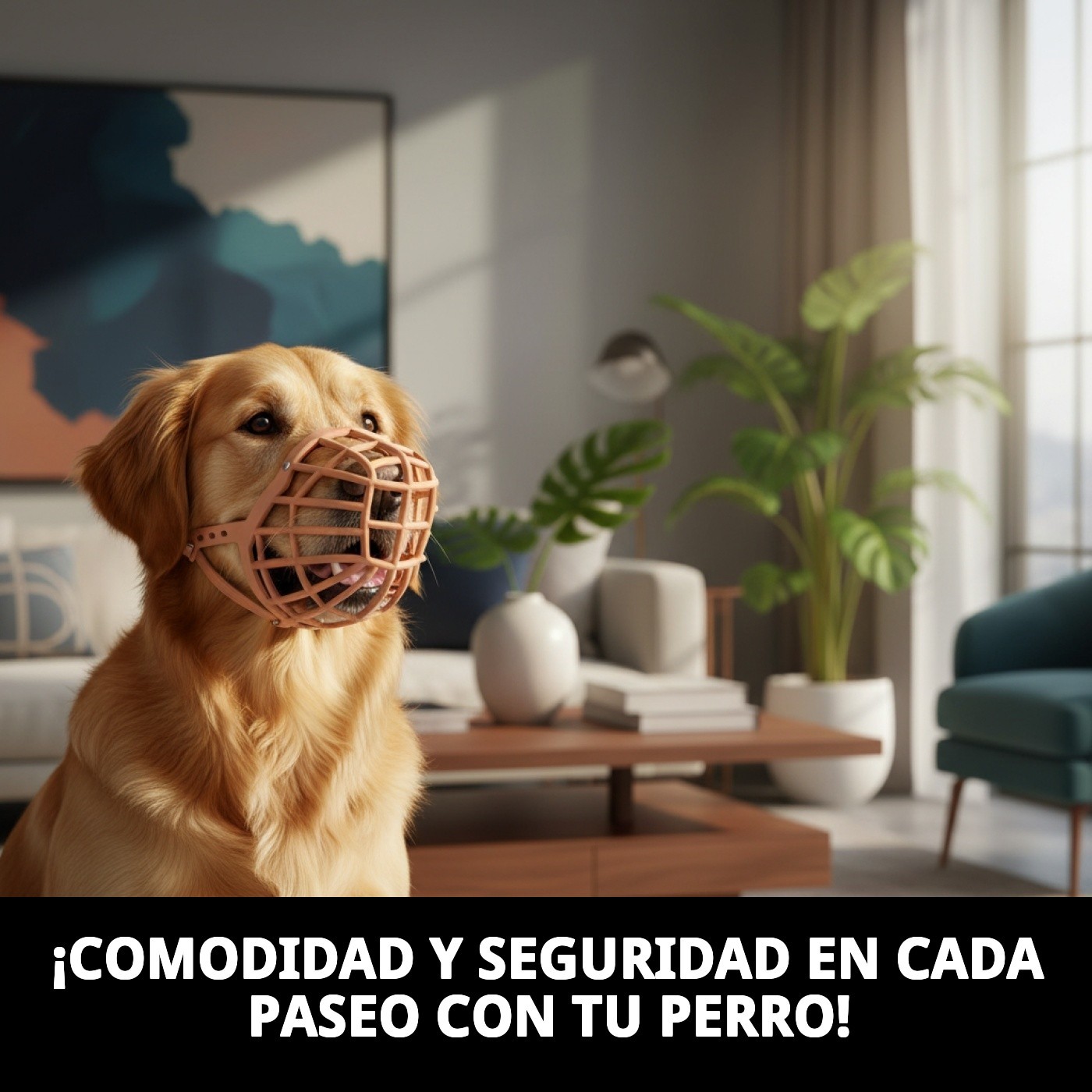 BOZAL CESTA CUERO Y PLASTIC N8