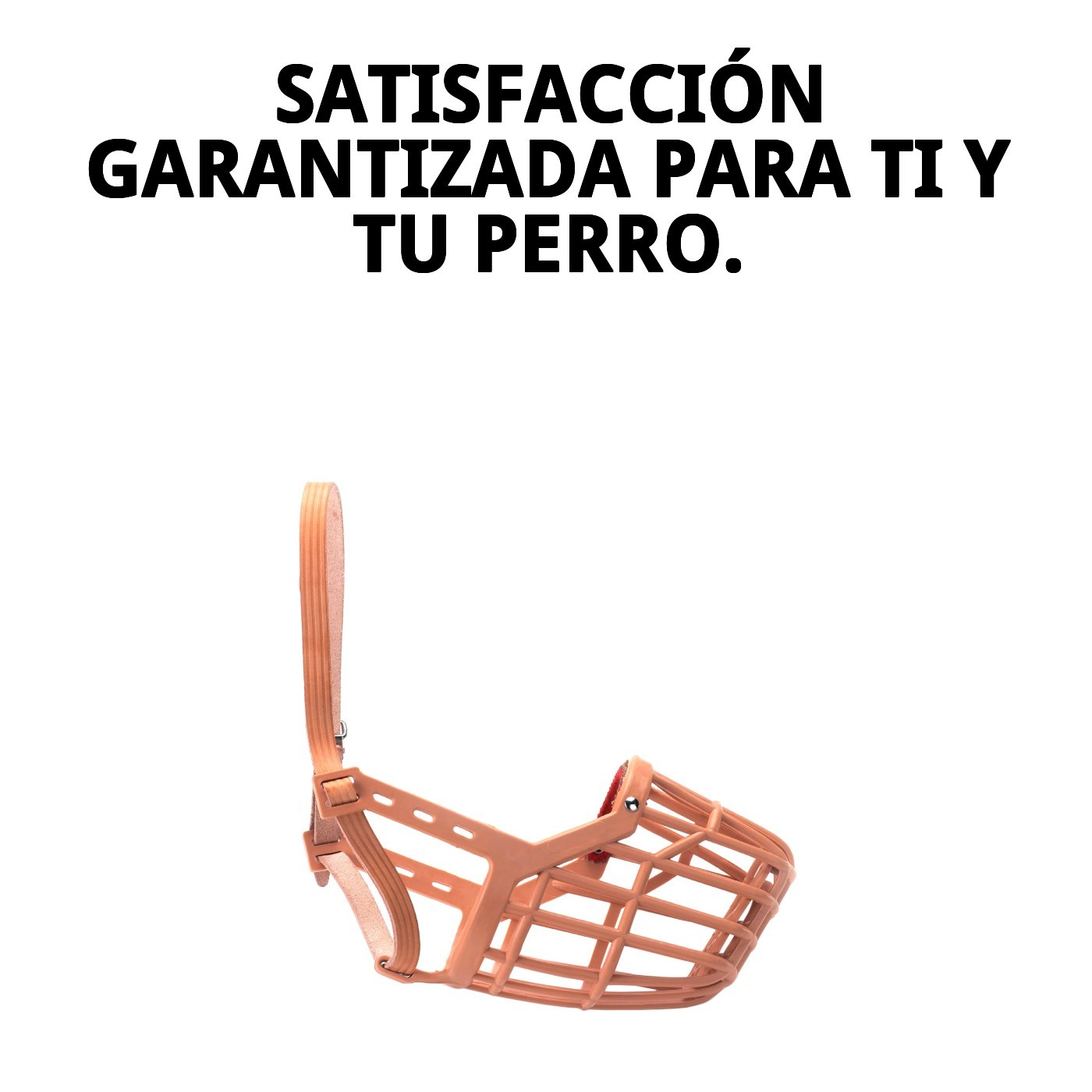 BOZAL CESTA CUERO Y PLASTIC N8