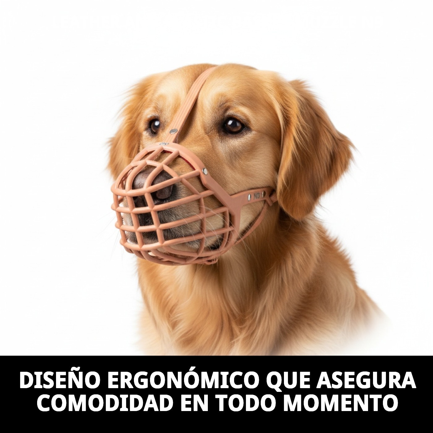 BOZAL CESTA CUERO Y PLASTIC N9