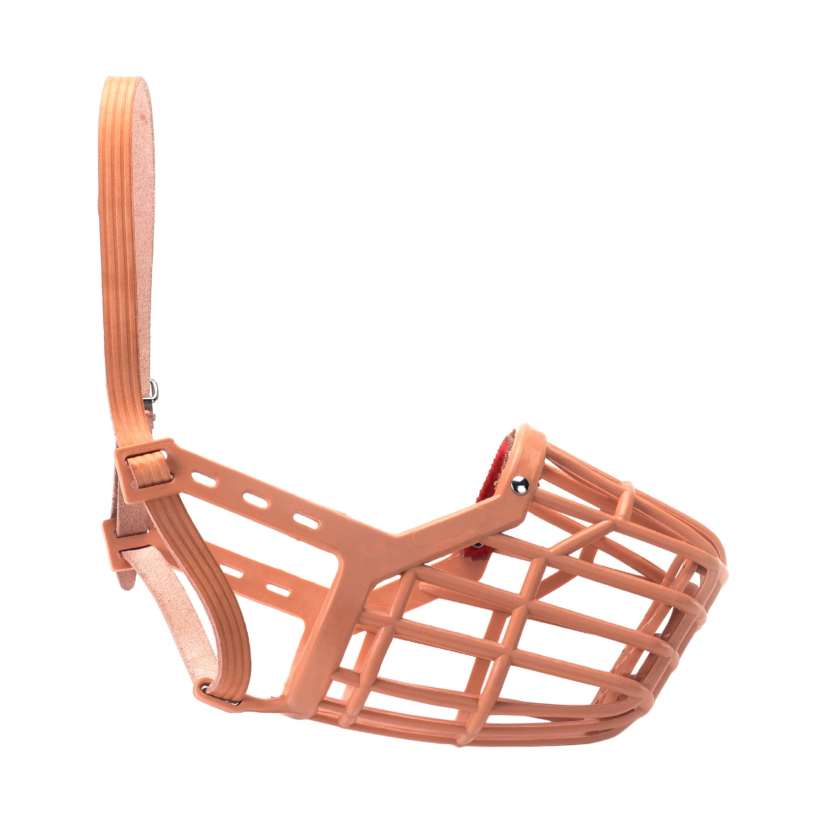 BOZAL CESTA CUERO Y PLASTIC N9