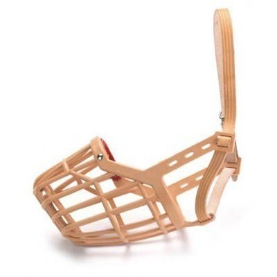 BOZAL CESTA CUERO Y PLASTIC NUM 2