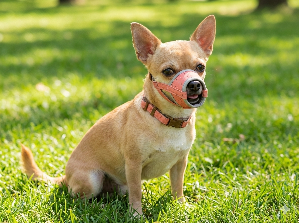 Bozal Deluxe Topitos Talla S Moly | Suave, Transpirable y Ajustable para Perros Pequeños