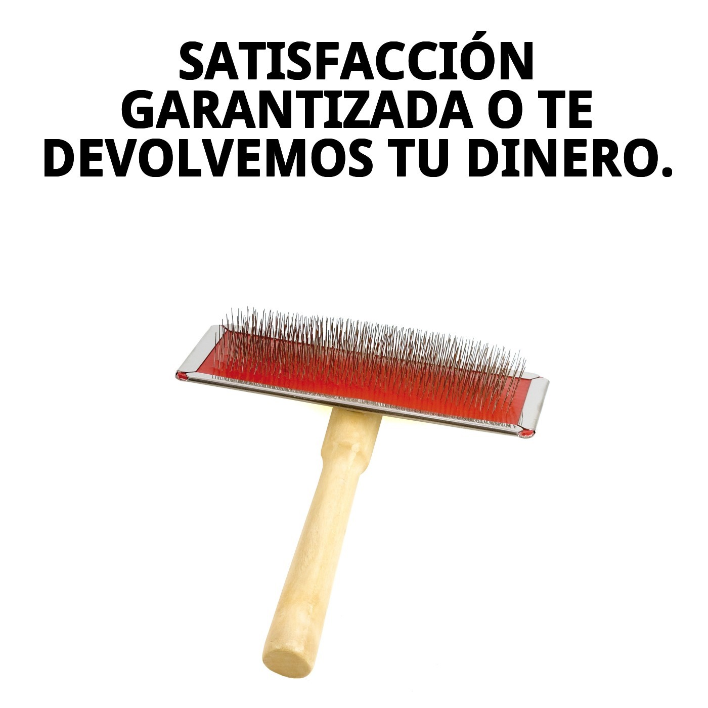 Carda Bambú Grande Moly | Cepillado Profesional para Pelajes Medios, Largos y Densos