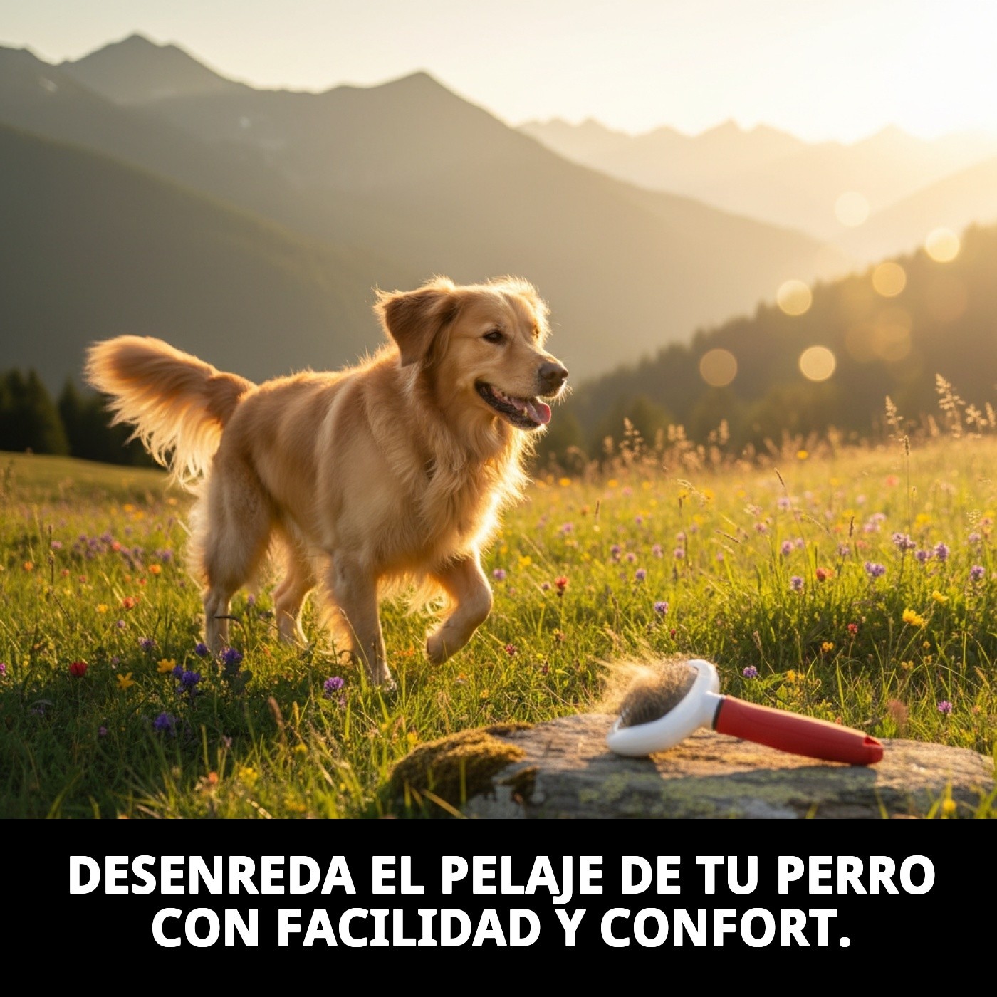 Carda Metálica Ovalada Pequeña Moly Confort | Cepillo Suave y Preciso para Perros y Gatos Pequeños