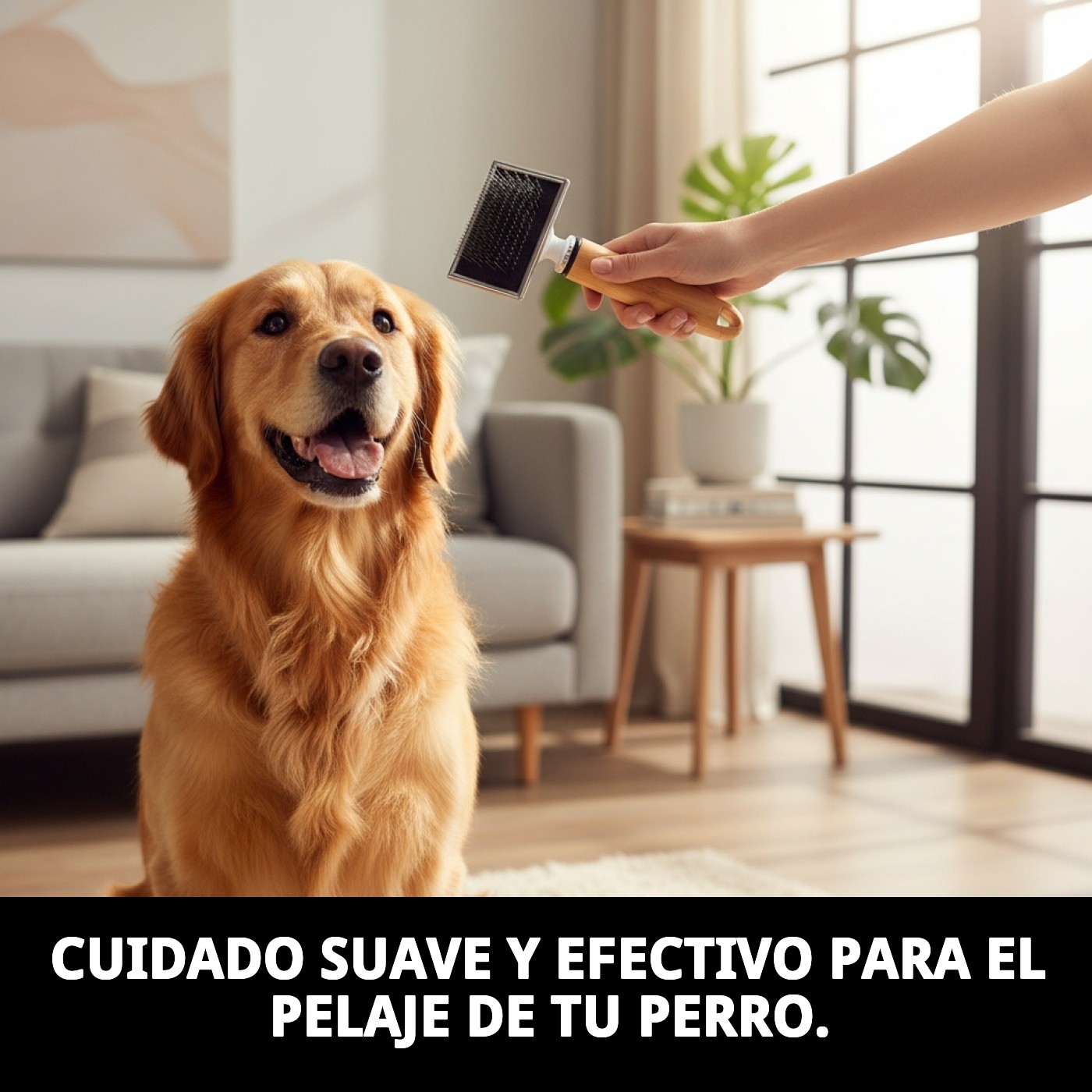 Carda Metálica Pequeña Moly Confort | Cepillo Suave y Preciso para Perros y Gatos Pequeños