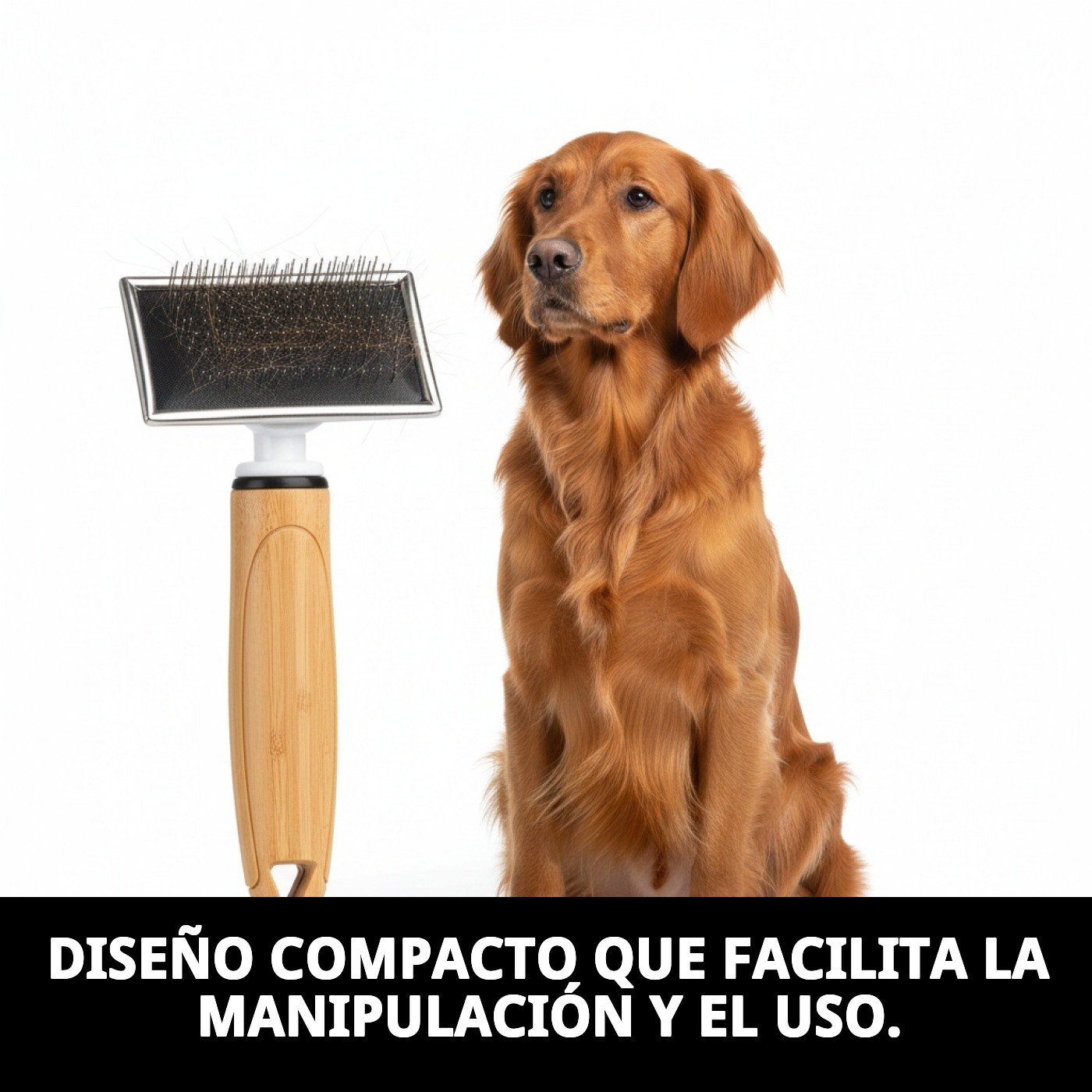 Carda Metálica Pequeña Moly Confort | Cepillo Suave y Preciso para Perros y Gatos Pequeños