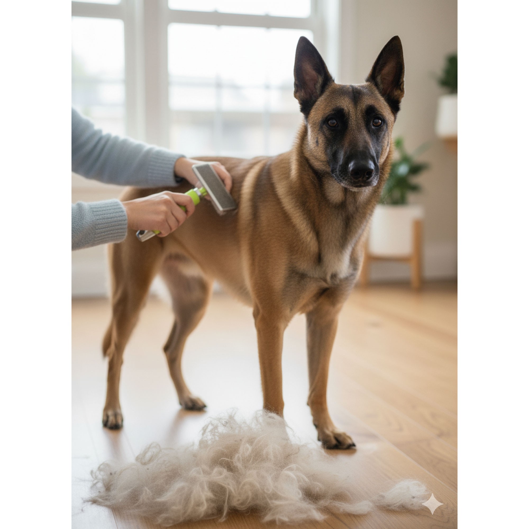 Carda Profesional de Silicona con Mango de Gel Terapéutico | Para Razas Pequeñas y Medianas-Especial Profesionales