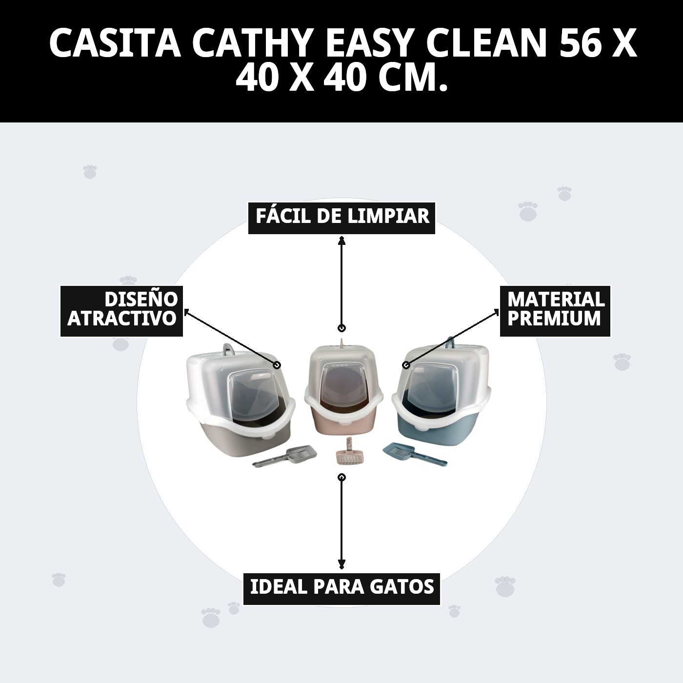 CASITA CATHY EASY CLEAN 56 X 40 X 40 CM.