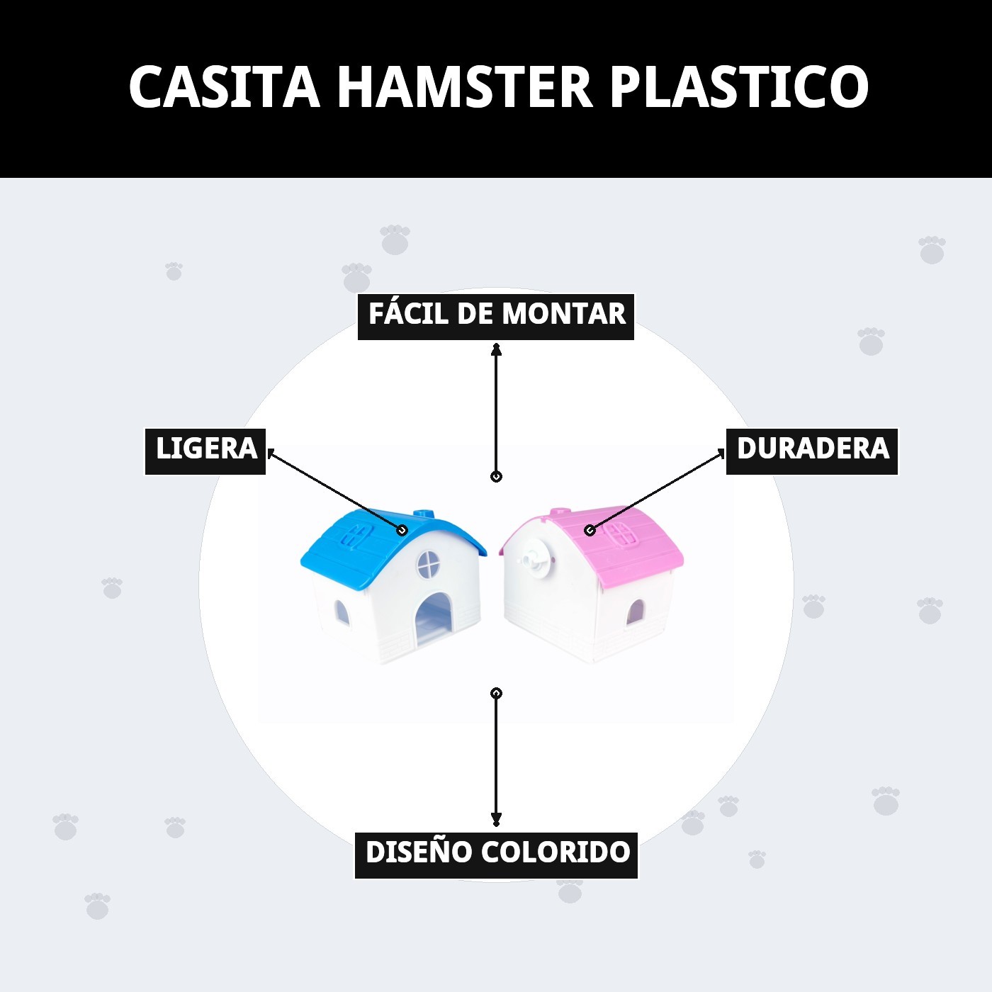 CASITA HAMSTER PLASTICO