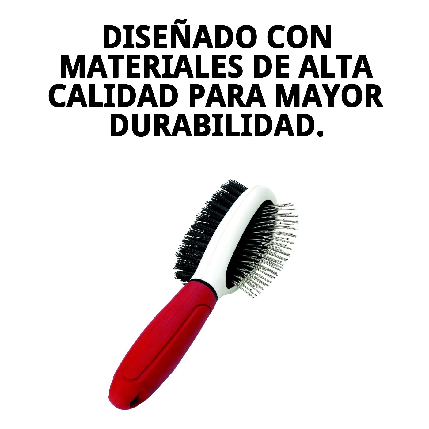 Cepillo de Púas Doble Moly Confort | Cepillado 2 en 1 para Desenredar y Suavizar el Pelaje