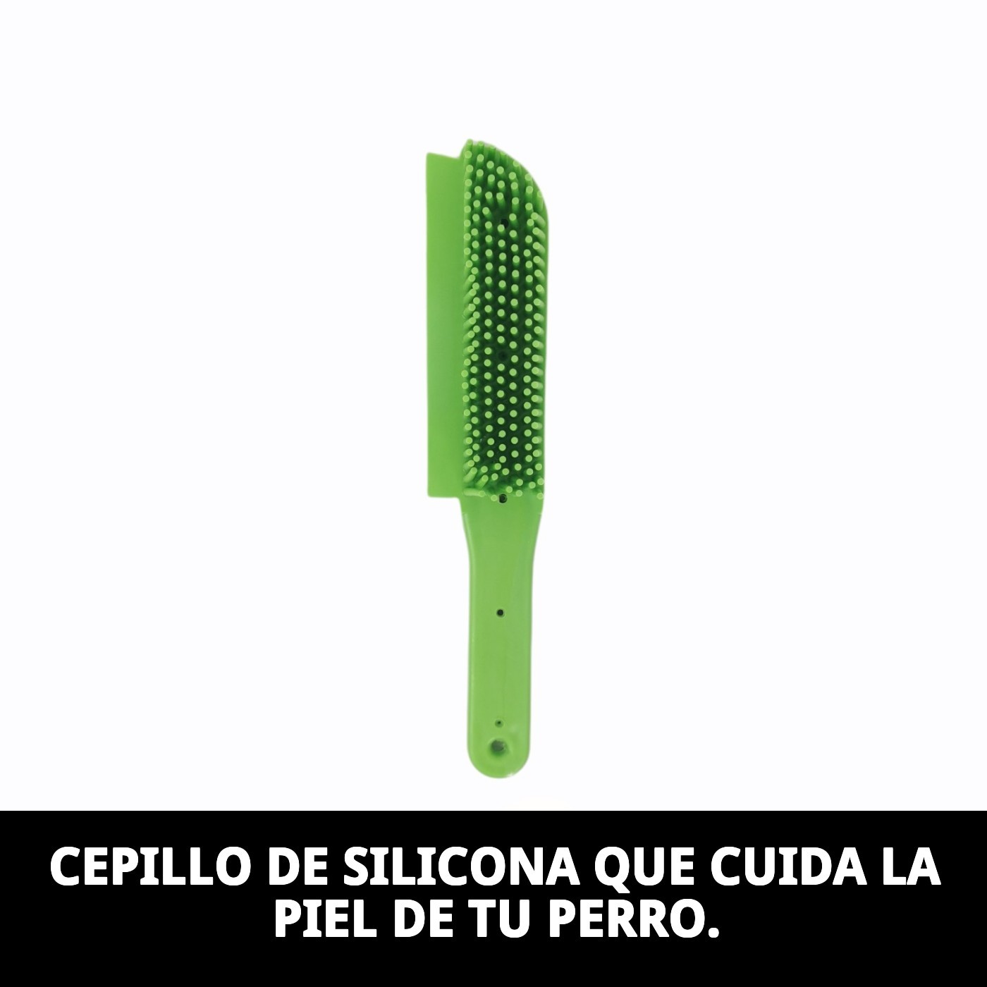 Cepillo Multiusos de Silicona 26 cm Moly | Especial para Perros con Dermatitis y Piel Sensible