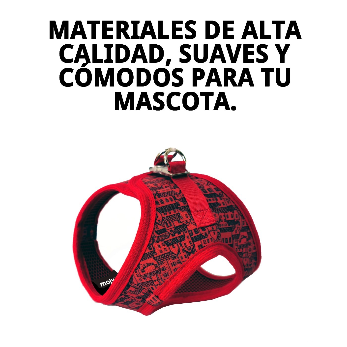 CHALECO 3D CASITAS ROJAS T-M