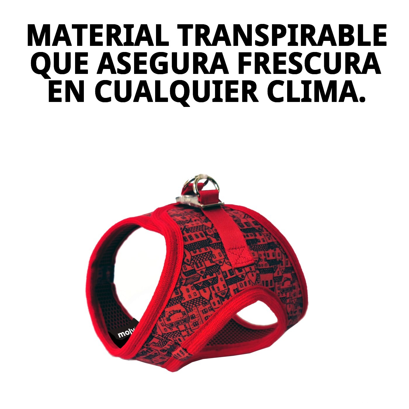 CHALECO 3D CASITAS ROJAS T-S