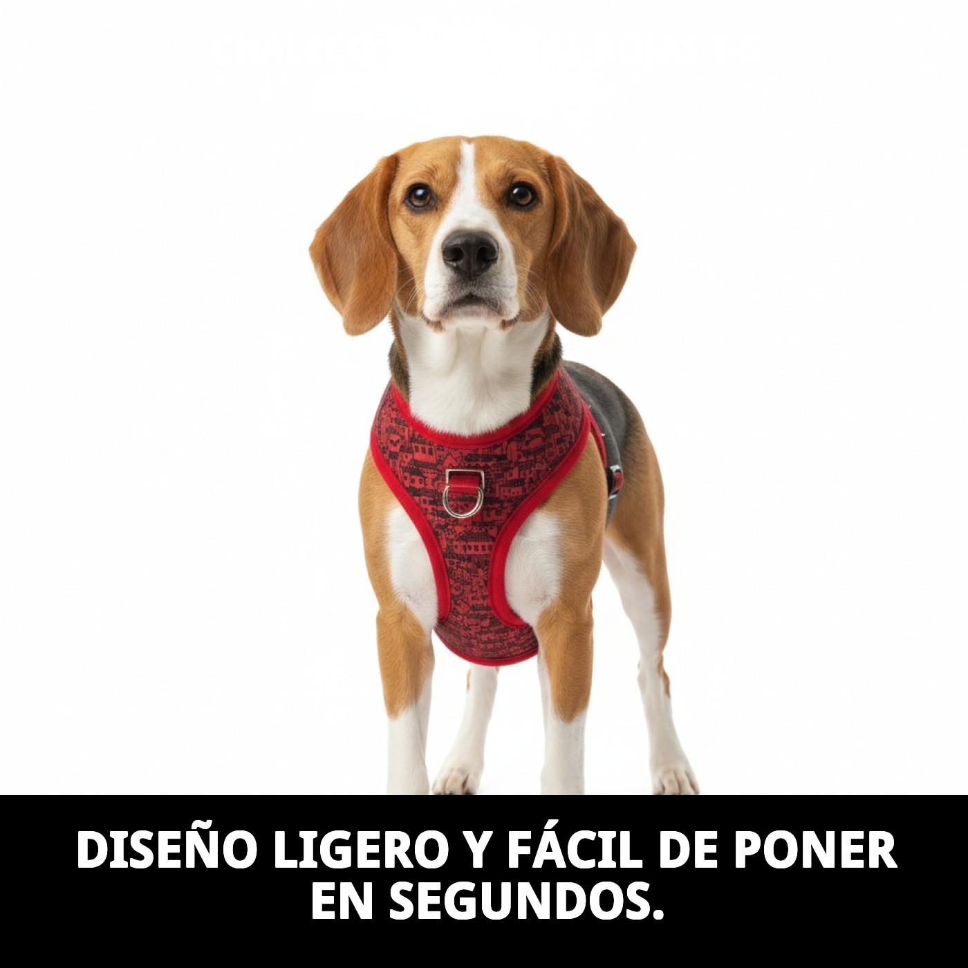 CHALECO 3D CASITAS ROJAS T-S