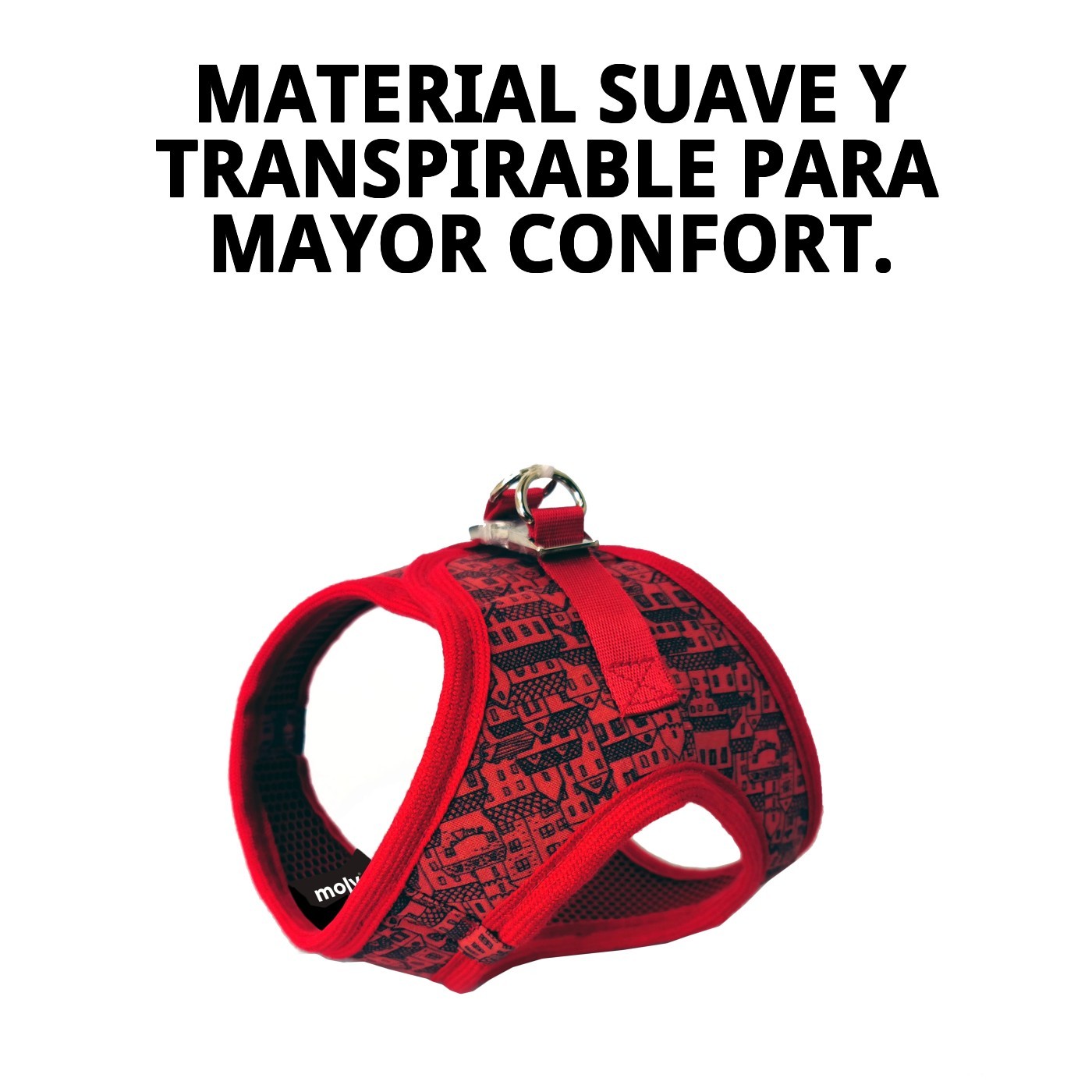 CHALECO 3D CASITAS ROJAS T-XS