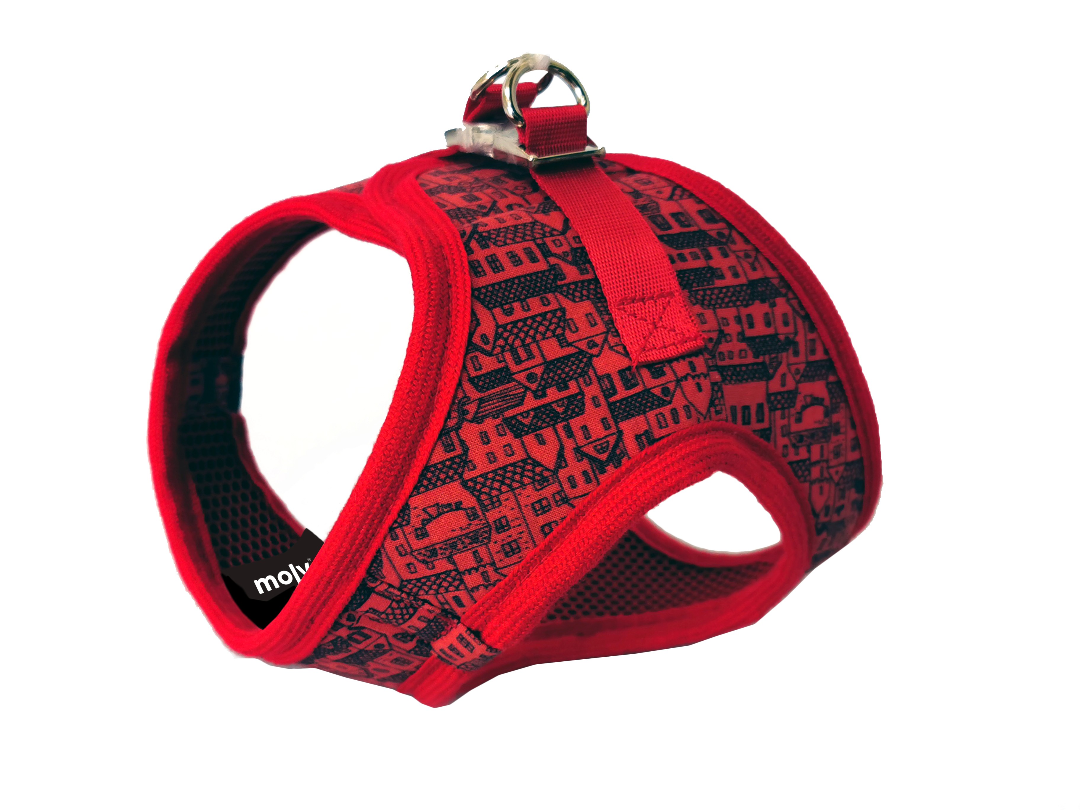 CHALECO 3D CASITAS ROJAS T-XS