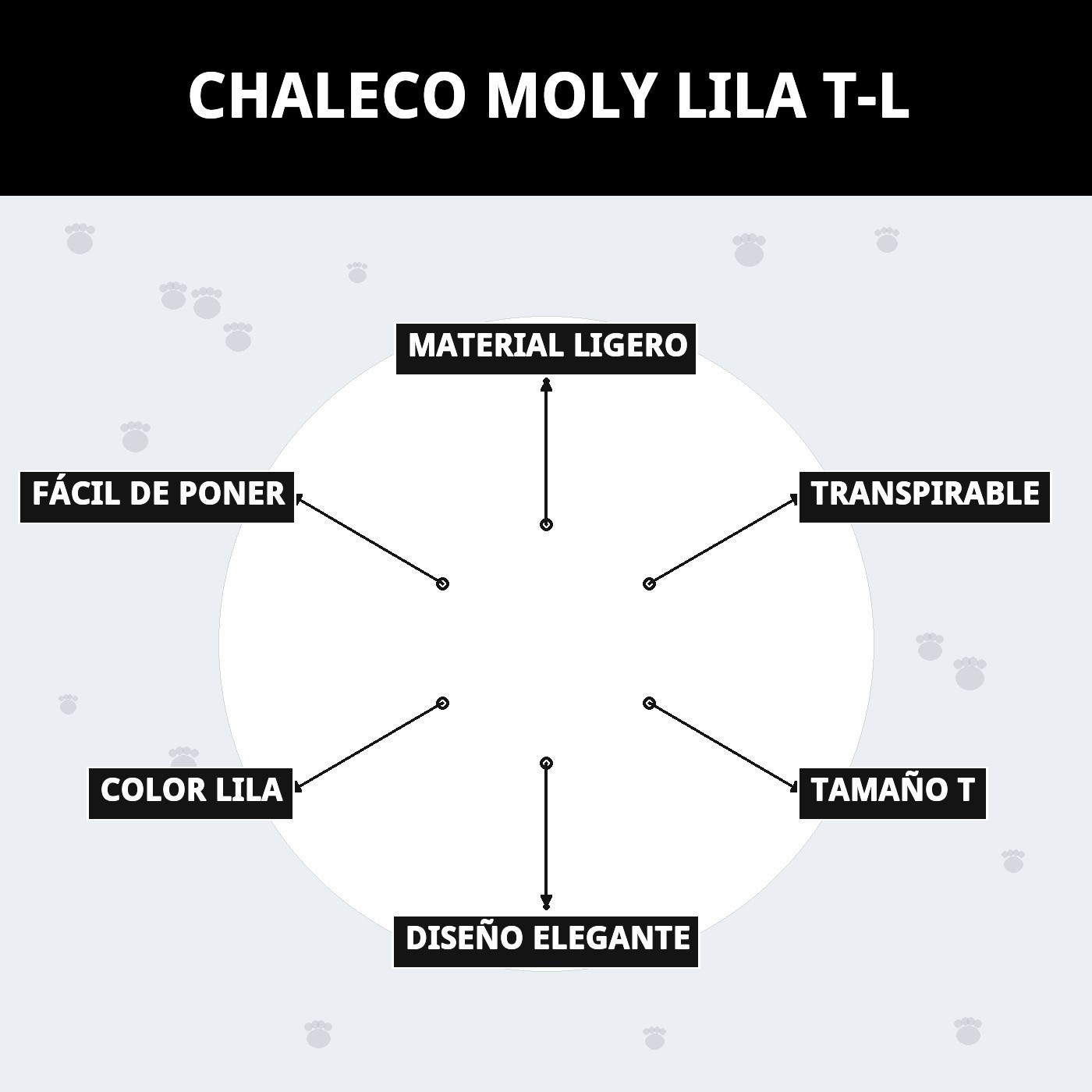 CHALECO MOLY LILA T-L