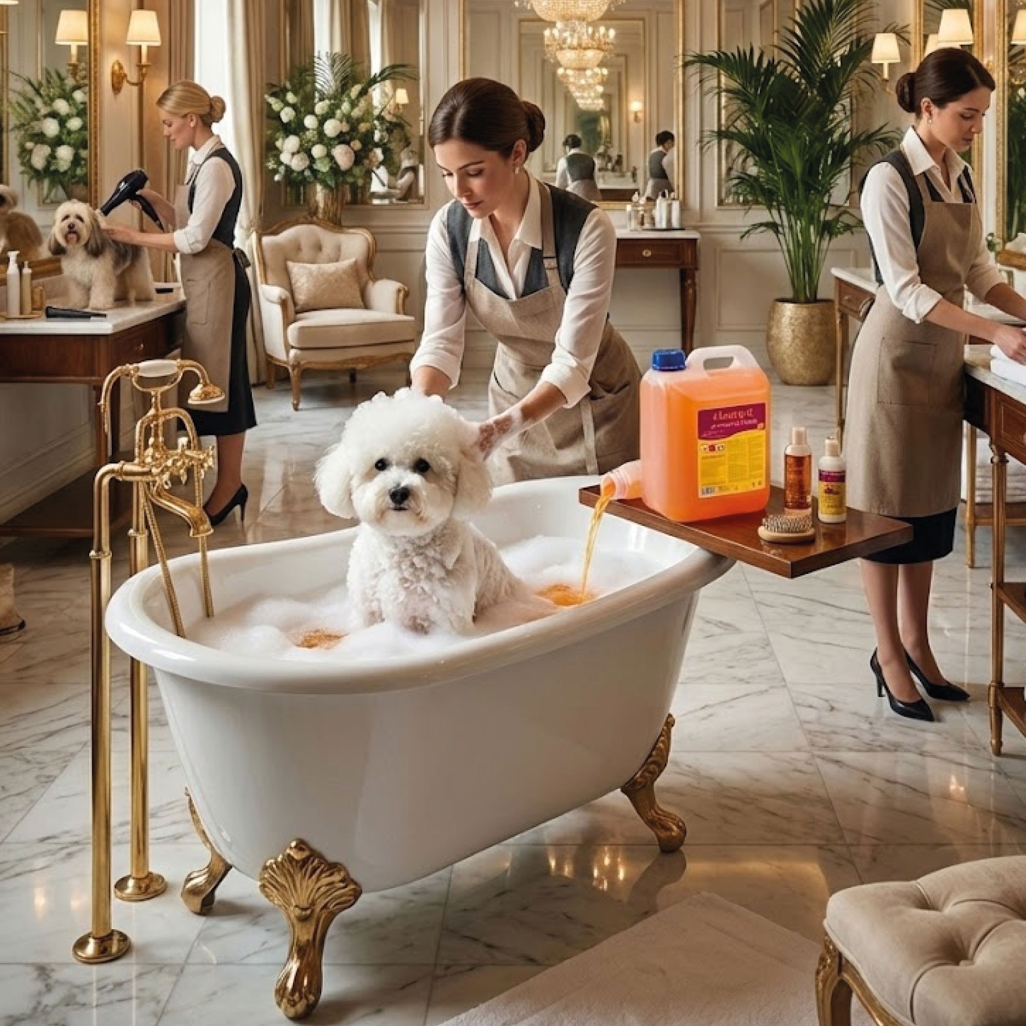 Champú Aceite de Visón Yorkshire 5 L Moly | Nutrición Profunda, Brillo y Suavidad para Pelos Largos