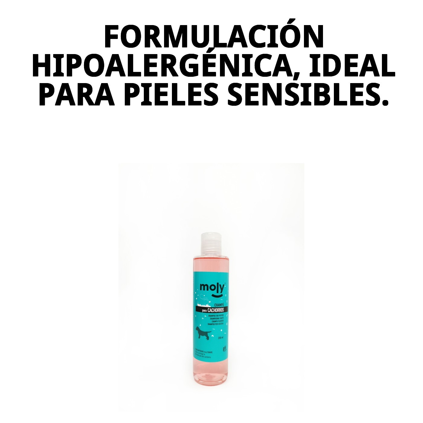 Champú para Cachorros 250 ml Moly | Limpieza Suave y Segura para Pieles Sensibles