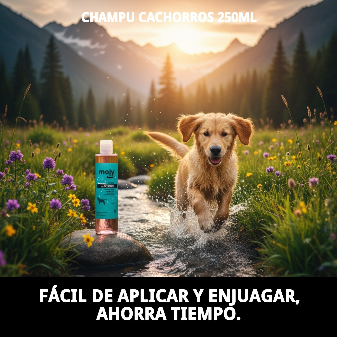 Champú para Cachorros 250 ml Moly | Limpieza Suave y Segura para Pieles Sensibles