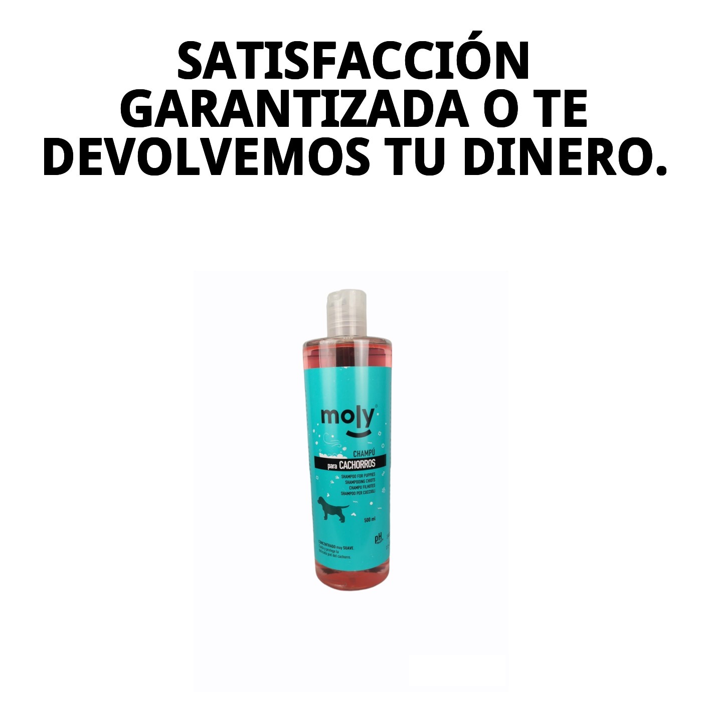 Champú para Cachorros 500 ml Moly | Limpieza Ultra Suave para Pieles Sensibles
